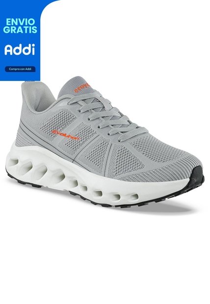 Tenis Running Garyk Gris Croydon Para Hombre