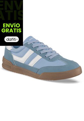 Tenis Casuales Lizon Azul Croydon Para Mujer Croydon