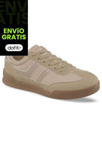 Tenis Casuales Lizon Beige Croydon Para Mujer Croydon