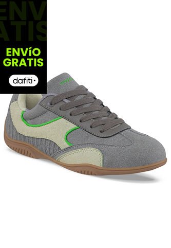 Tenis Casuales Zebar Gris Croydon Para Mujer Croydon