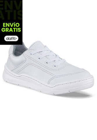 Tenis Colegio Roblo Blanco Para Niño Y Niña Croydon Croydon