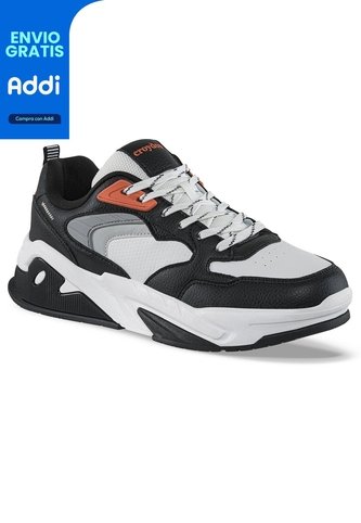 Tenis Urbanos Doter Negro-Blanco Croydon Para Hombre Croydon