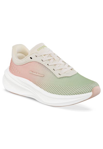 Tenis Running Vanel Verde-Rosa Croydon Para Mujer