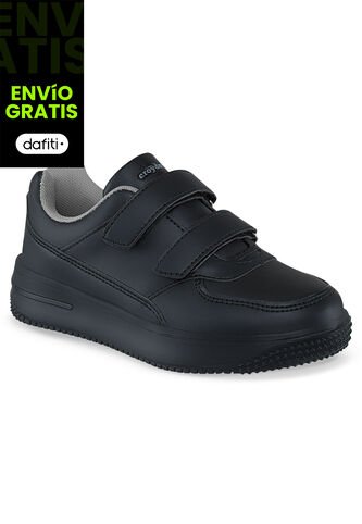 Tenis Colegio Shopir V Negro-Gris Para Niño Y Niña Croydon Croydon