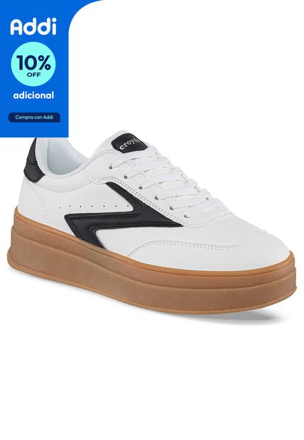 Tenis Urbanos Drix Blanco-Negro Para Mujer Croydon