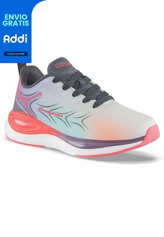 Tenis Running Onder Gris-Fucsia Croydon Para Niña Croydon