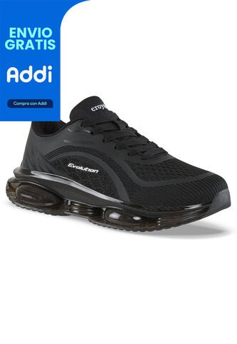 Tenis Running Lumo Negro-Negro Croydon Para Mujer Croydon