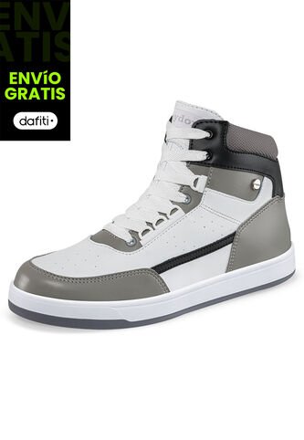 Tenis Saitama Blanco-Gris Para Hombre Croydon Croydon