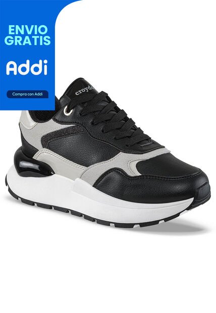 Tenis Urbanos Tabitha Negro Croydon Para Mujer