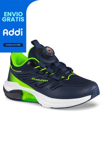 Tenis Running Furam Azul Osc Croydon Para Niño Croydon