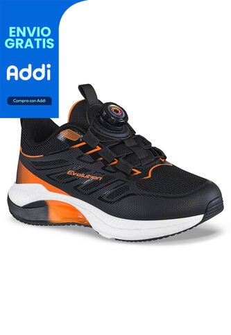 Tenis Running Furam Negro-Nar Croydon Para Niño Croydon