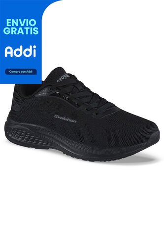 Tenis Running Zelar Negro-Negro Croydon Para Mujer Croydon