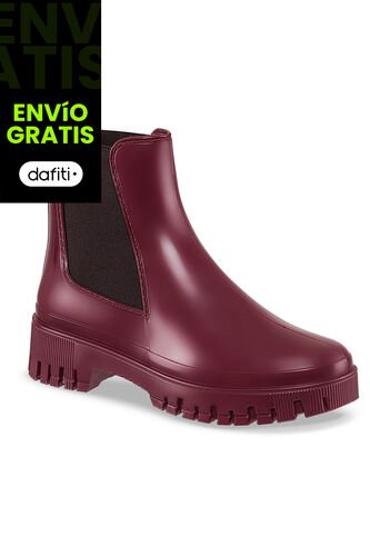 Botines Lluvia Kathie Vino Croydon Para Mujer Croydon