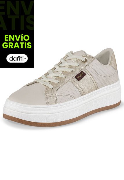 Tenis Ghada 3 Beige Croydon Para Mujer