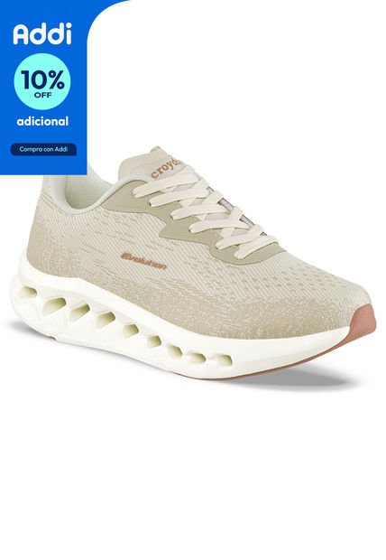 Tenis Running Taro Beige Para Mujer Croydon