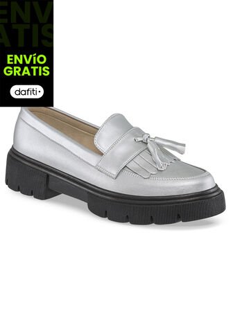 Mocasines Griselda Plata Para Mujer Croydon Croydon
