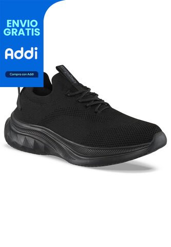 Tenis Para Caminar Sonivo Negro-Negro Croydon Para Hombre Croydon