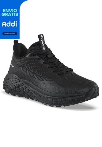 Tenis Trail Running Libir Negro-Negro Croydon Para Hombre Croydon