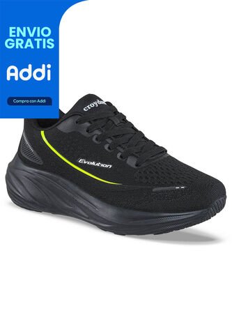 Tenis Running Fardo Negro Croydon Para Hombre Croydon