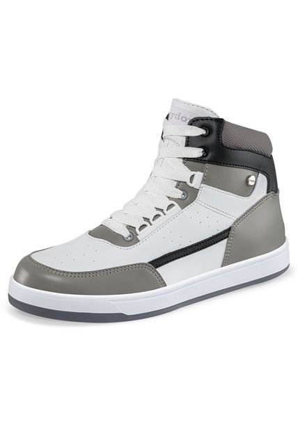 Tenis Saitama Blanco-Gris Para Hombre Croydon