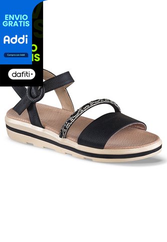 Sandalias Tacón Inna Negro Croydon Para Mujer Croydon