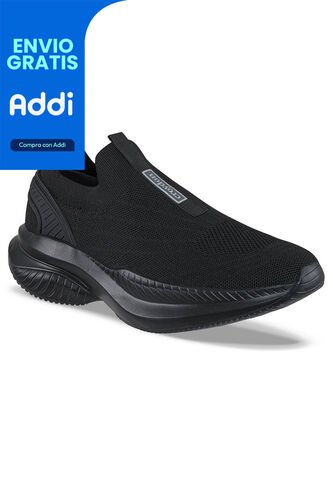 Tenis Para Caminar Zafali Negro-Negro Croydon Para Hombre Croydon