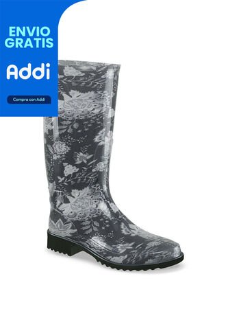 Botas Lluvia Najya Negro Croydon Para Mujer Croydon