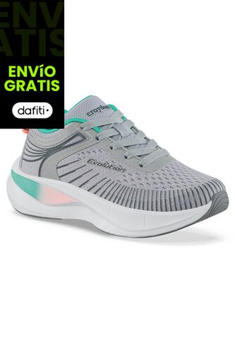 Tenis Running Xodili Gris Croydon Para Niña Croydon