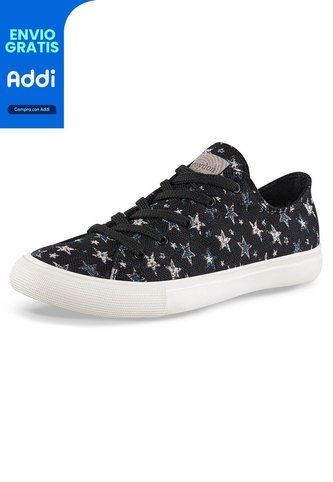 Tenis Budur Bajo Negro Croydon Para Mujer Croydon