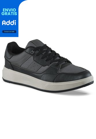 Tenis Urbanos Dusty Negro-Gris Croydon Para Hombre Croydon
