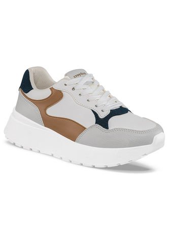 Tenis Urbanos Agatha Blanco-Café Para Mujer Croydon Croydon