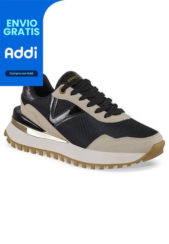 Tenis Urbanos Fiorela Negro Croydon Para Mujer Croydon