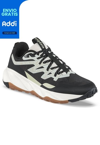 Tenis Trail Running Siburu Negro Croydon Para Hombre