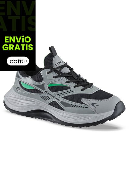 Tenis Running Kavo Gris Osc Croydon Para Hombre