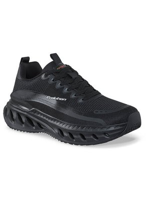 Tenis Running Rulas Negro-Negro Croydon Para Hombre