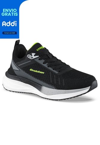 Tenis Running Forok Negro Croydon Para Hombre Croydon
