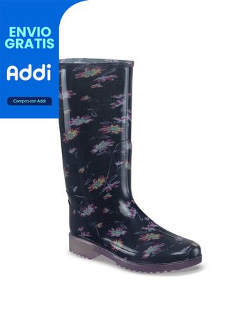 Botas Lluvia Janah Negro Croydon Para Mujer Croydon