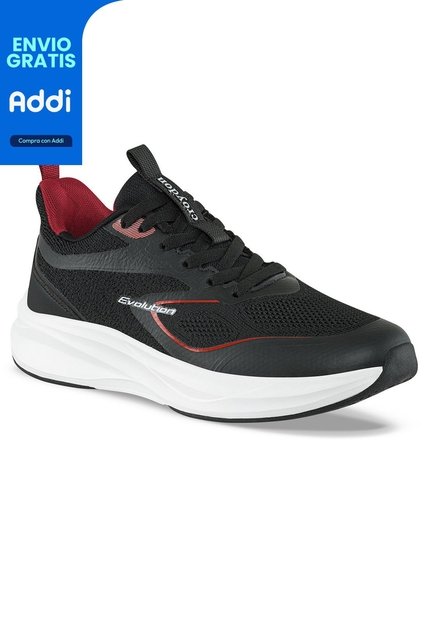 Tenis Running Taury Negro Croydon Para Hombre
