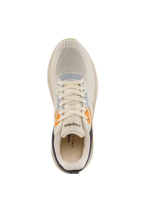 Tenis Running Ranito Beige-Azul Croydon Para Hombre