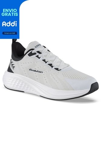 Tenis Running Armal Blanco-Negro Croydon Para Hombre Croydon