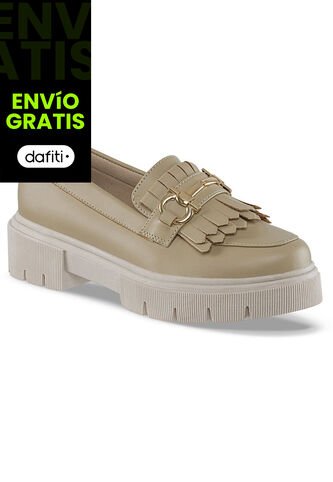 Mocasines Florist Beige Croydon Para Mujer Croydon