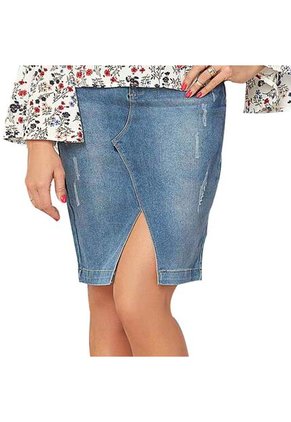 Falda Shery Azul Croydon Para Mujer