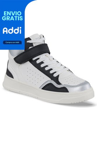 Tenis Urbanos Dynexa Blanco-Negro Croydon Para Mujer Croydon