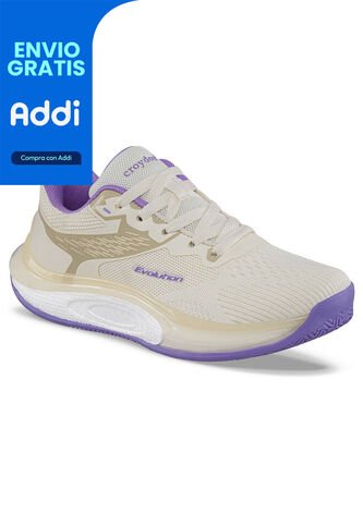 Tenis Running Fibyn Beige Croydon Para Mujer Croydon