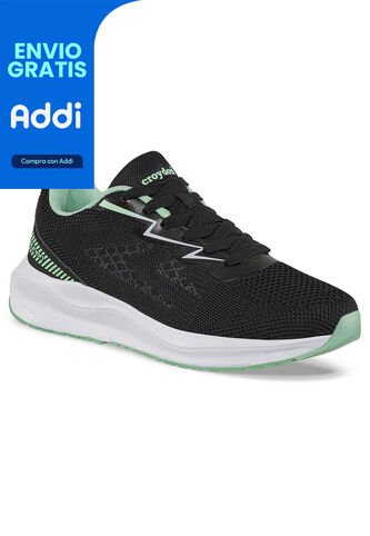 Tenis Running Drig Negro-Verde Croydon Para Mujer Croydon