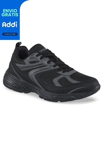 Tenis Urbanos Bilaro Negro-Gris Croydon Para Hombre Croydon