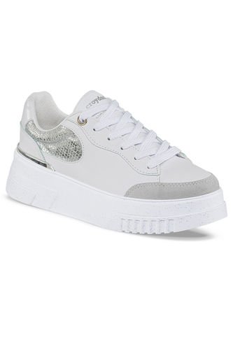 Tenis Urbanos Hailey Blanco-Plata Para Mujer Croydon Croydon