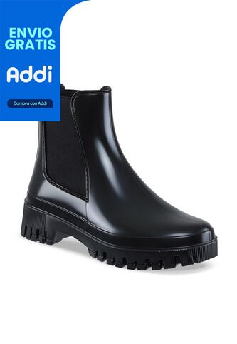 Botines Lluvia Kathie Negro Croydon Para Mujer Croydon