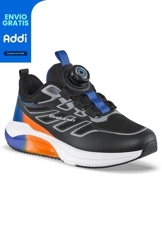Tenis Running Furam Negro-M.Color Croydon Para Niño Croydon