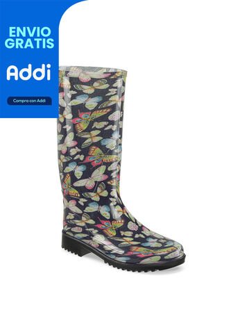 Botas Lluvia Adila Negro Para Mujer Croydon Croydon